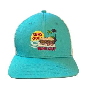Suns Out Buns Out Mesh Trucker Hat Coal Snapback Summer Adjustable Unisex